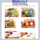 [Little B House] Wooden Building Blocks Activity Cube Shape Matching Round Montessori Toy 形状配对积木Mainan Bentuk-BT198