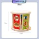 [Little B House] Wooden Building Blocks Activity Cube Shape Matching Round Montessori Toy Mainan Bentuk-BT198