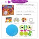 Little B House DIY Handmade Animal Cartoon Paper Plate Drawing Art Craft for Kids Mainan Seni - BT95