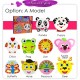 Little B House DIY Handmade Animal Cartoon Paper Plate Drawing Art Craft for Kids Mainan Seni - BT95