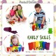 [Little B House] Montessori Learning Toys Rainbow Colored Counting Bears with Cups Mainan Matematik-BT215