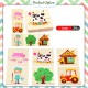Little B House TOI Wooden Transport Farm Animal Big Puzzle Develop Educational Toy Puzzle Kayu - BT98