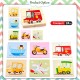 Little B House TOI Wooden Transport Farm Animal Big Puzzle Develop Educational Toy Puzzle Kayu - BT98