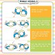 [Little B House] 8 Track Ball with 2 Ball Toys Attention Coordination Training Montessori Mainan Fokus -BT219