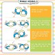 [Little B House] 8 Track Ball with 2 Ball Toys Attention Coordination Training Montessori 专注力玩具 Mainan Fokus -BT219