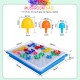 Little B House 295Pcs DIY Mushroom Nail Beads Kit Educational Composite Puzzles Toys Mainan Papan - BT313