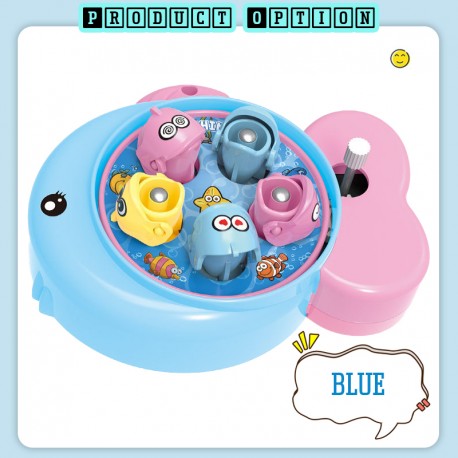 Little B House Clockwork Magnetic Fishing Toy Interactive Toys For Children 钓鱼游戏 Mainan Memancing Ikan - BT316