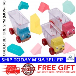 Little B House Wooden Building Vehicle Play Truck Montessori Toy Puzzle Game 卡车装装乐 Mainan Montessori - BT317