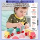 Little B House Wooden Building Vehicle Play Truck Montessori Toy Puzzle Game Mainan Montessori - BT317