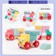 Little B House Wooden Building Vehicle Play Truck Montessori Toy Puzzle Game Mainan Montessori - BT317