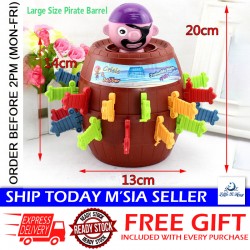 [Little B House]XL Pop-Up Pirate Barrel Game – 2-in-1 Kids Toy & Pirate Roulette Game 海盗桶游戏 - BT247