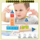 Little B House Educational Wooden Castle Puzzle DIY Assemble Building Blocks Toy Mainan Montessori - BT319