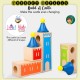 Little B House Educational Wooden Castle Puzzle DIY Assemble Building Blocks Toy Mainan Montessori - BT319
