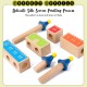 Little B House Educational Wooden Castle Puzzle DIY Assemble Building Blocks Toy Mainan Montessori - BT319