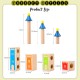 Little B House Educational Wooden Castle Puzzle DIY Assemble Building Blocks Toy Mainan Montessori - BT319