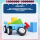 LittleBHouse Preschool Puzzle Game Car Educational Building Blocks Wooden Toys Mainan Montessori - BT321