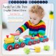 Little B House Wooden Train Shape Cognition Vehicle Montessori Toys Kids Puzzle Mainan Kereta Api - BT322