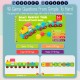 Little B House Wooden Train Shape Cognition Vehicle Montessori Toys Kids Puzzle Mainan Kereta Api - BT322