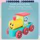 Little B House Wooden Train Shape Cognition Vehicle Montessori Toys Kids Puzzle Mainan Kereta Api - BT322