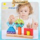 Little B House Day&Night Wooden Toys Skill-Building Blocks STEM Montessori Toy Mainan Montessori - BT323