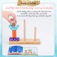 Little B House Day&Night Wooden Toys Skill-Building Blocks STEM Montessori Toy Mainan Montessori - BT323