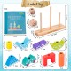 Little B House Day&Night Wooden Toys Skill-Building Blocks STEM Montessori Toy Mainan Montessori - BT323