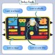 LittleBHouse STEM Basic Skills Activity Board Learning Montessori Toys Busy Board Mainan Montessori- BT325