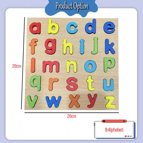 Little B House Preschool Early Educational Wood Puzzle Hand Matching Animal&Insect Teka Teki - PuzzleGroup