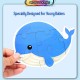 Little B House Large Wooden Puzzle Jigsaw Fruits Transport Animals Educational Toys Puzzle Besar - BT200
