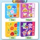 Little B House Large Wooden Puzzle Jigsaw Fruits Transport Animals Educational Toys Puzzle Besar - BT200