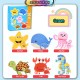 Little B House Large Wooden Puzzle Jigsaw Fruits Transport Animals Educational Toys Puzzle Besar - BT200