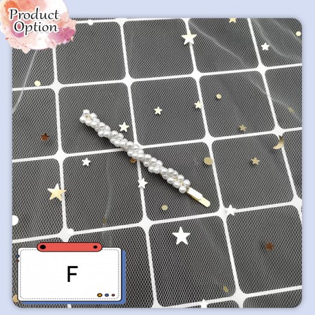 Little B House Korean Pearl Hair Clip Hair Pin Hair Accessories Hairpin Hairclip Klip Rambut Pearl - H04
