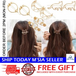 Little B House Korean Gold Silver Geometry Triangle Hair Pin Hair Clip Accessories Jepit Rambut - H05