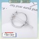 Little B House Korean Gold Silver Geometry Triangle Hair Pin Hair Clip Accessories Jepit Rambut - H05