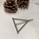 Little B House Korean Gold Silver Geometry Triangle Hair Pin Hair Clip Accessories Jepit Rambut - H05