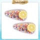Little B House Cute Quicksand Fruits Hair Clip Baby Kids Bangs Hair Accessories Klip Rambut - H07