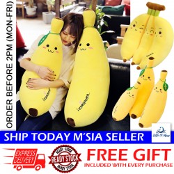 [Little B House] Cartoon Lovely Cotton Banana Plush Toy Doll Pillow Birthday Gift Bantal Pisang - BT273