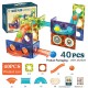 [Little B House] Magnetic Building Blocks Transparent Tile Ball Kids Educational Toy Mainan Magnet - BT282