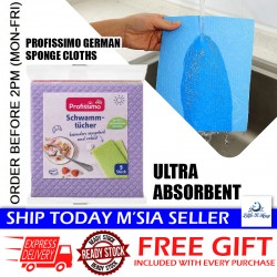 Little B House 5pcs Germany Profissimo Schwammtücher Dishcloth Kitchen Towel Oil-free Sponge Kain Dapur- KW12
