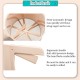 LittleBHouse Semi-Automatic Flour Sieve Hand-Held Sifter Shaker Cup Flour Filter Penapis Tepung Tangan- KW35