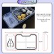 Little B House Travel Pill Compartment Case Storage Medicine Splitter with Cutter Blade Kotak Ubat - TV03
