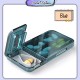 Little B House Travel Pill Compartment Case Storage Medicine Splitter with Cutter Blade Kotak Ubat - TV03