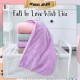 Little B House Hair Towel with Button Absorbent Fast Drying Hair Wraps for Women & Kid Tuala Rambut - TV07