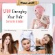 Little B House Hair Towel with Button Absorbent Fast Drying Hair Wraps for Women & Kid Tuala Rambut - TV07