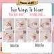 Little B House Hair Towel with Button Absorbent Fast Drying Hair Wraps for Women & Kid Tuala Rambut - TV07