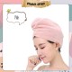Little B House Hair Towel with Button Absorbent Fast Drying Hair Wraps for Women & Kid Tuala Rambut - TV07