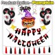 Little B House Halloween Balloons Set Bat Balloons Paper Banner Swirl Hanging Props Belon Parti- HW02