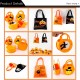 Little B House Halloween Non Woven Gift Bag Festival Party Child Candy Prop Bag Beg Parti - HW03