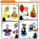Little B House Halloween Party Hats Cartoon Paper Cap Party Decoration For Kids Topi Parti - HW04