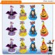 Little B House Halloween Party Hats Cartoon Paper Cap Party Decoration For Kids Topi Parti - HW04